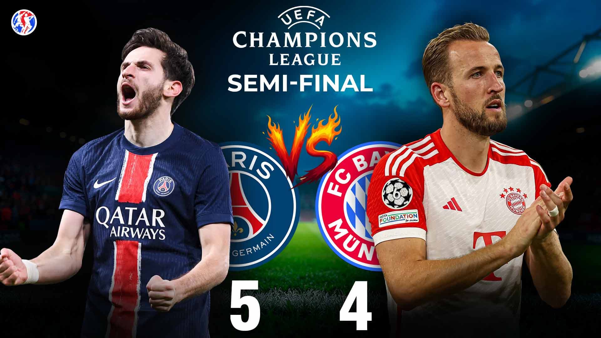 PSG vs Bayern Munich : Semi-Final First Leg Turns Into a Nine-Goal Classic for the Ages